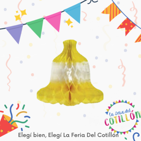 Adorno Papel Campana Comunión Lunar 34cm x 1 u. (7060)