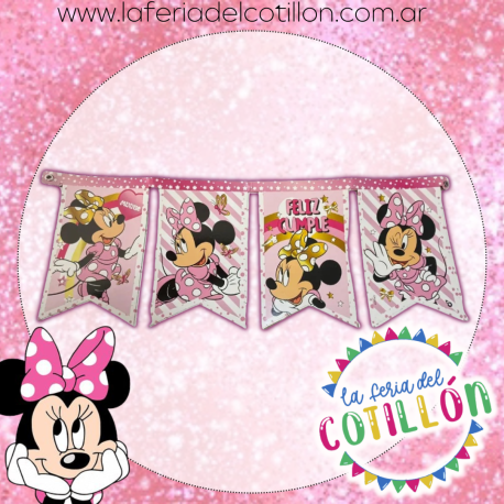 Banderín Articulado Minnie x 1 u.
