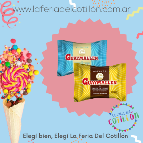 Alfajor Guaymallén Simple Surtido x 40 u.
