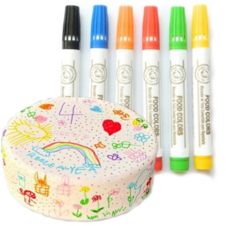 Marcadores Comestibles Rojo x 6u