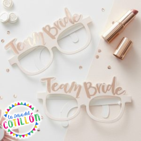 Anteojos Top Carton Team Bidre y Bride to Be x 10u.