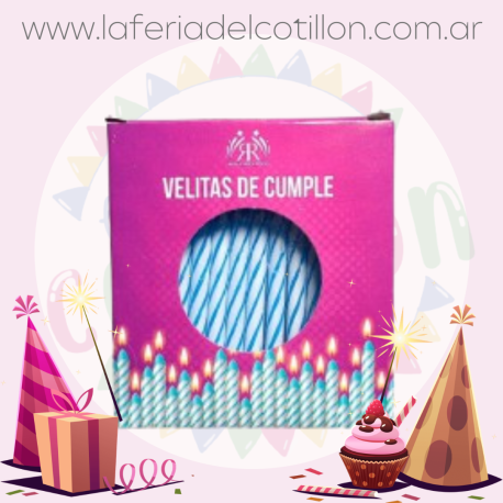 Caja Velitas Celestes x 12u.