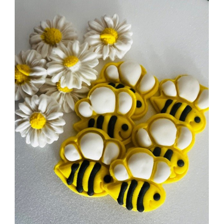 Formas de Pastillaje Abejitas y Margarita x 12 u.