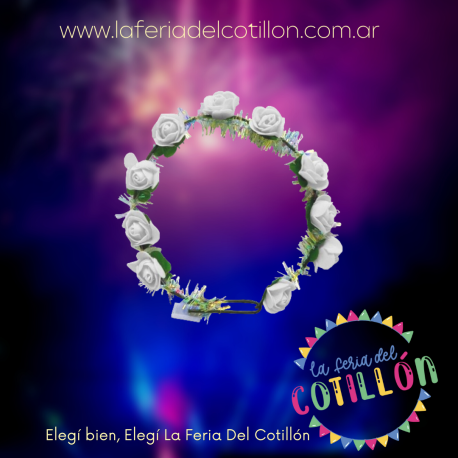 Corona Con Rosas Led x 1u.