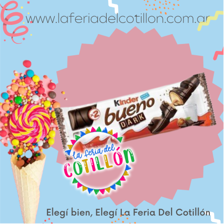 Barrita Kinder Bueno Dark x 39 grs. (Negro)