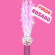 Bengala Holográfica Llama Fuego Rosa x 1 u.