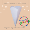 Cono de Papas Fritas Gris x 100