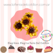 Pastillaje Comestible GIRASOLES x 25 u. -