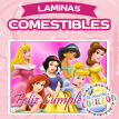 Lámina Comestible Princesas x 1 u.