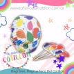 Set De 24 Pirotines + 24 Pinches Globos x1set