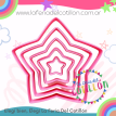 Set 6 Cortantes Plastico Estrellas