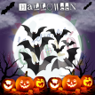Set 18u. Murcielagos Carton Deco Pared  x 1 u. (incluye puntos de pegamento)
