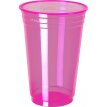 Vaso Plástico PP NEÓN x 25 u. - Rosa