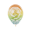 Globo Transparente Cristal Graffiti Multicolor x 5 u.