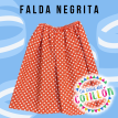 Pollera Negrita/Paisana x 1 u. (Talle 10)