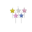 Vela  Estrella Gibre Rosa con palito x1 u