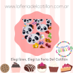 Formas de Pastillaje Comestible x 12 u. - Carita Panda