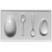 Molde Huevo con Cucharitax 1 u.(Plancha 275mm x175 mm)