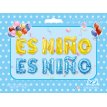 Globo Metalizado Frase ES NIÑO x 1  (40 cm. c/letra)