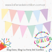 BANDERIN TRIANGULAR DX PASTEL MULTICOLOR