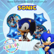 Set 5 Globos Metalizados Sonic
