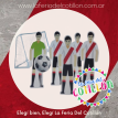Adorno Pinche 5 Jugadores con Arco y Pelota River  x 1u