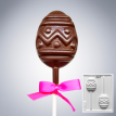 Placa Acetato Molde x1 - Paletas Huevitos de Pascuas Rayas Lunares x1 (1664A)