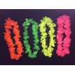 Collar Hawaiano flúo tela colores surtidos x 12 u.