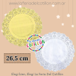 Blonda Redonda Metalizada 26,5cm x 12u