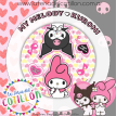 Plato My Melody y Kuromi x 8 u.