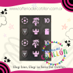 Stickers Inter Miami Autoadhesivo x 24 u.