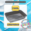 Bandeja Plastica MICROONDAS Transparente Nº107 x 100 u.