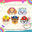 Antifaz Careta Paw Patrol  x 10 u.
