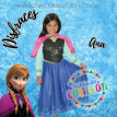 Disfraz Anna Frozen x 1u.