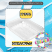 Bandeja Plastica MICROONDAS Transparente Nº107 x 100 u.