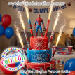 Bengala Hombre Araña Spiderman x  5 u
