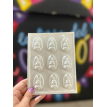 Placa Bombon Acetato Molde x 1 u.  Conejos de Pascuas