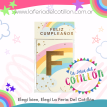 Banderin Arcoiris Feliz Cumpleaños x 1u.