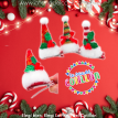 Hebilla con gorrito Navideño  x 1 u. (motivo surtido)