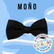 Moños Tela Negros x 6 u.