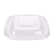 Tapa Ensaladera Cuadrada Chica Transparente x 10 u.