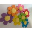 Forma de Pastillaje Comestible Flor Plana Multicolor x 12 u.