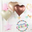 Globo Neutro Mate Corazón 18