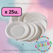 Plato Blanco Candy x 25 u.