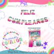 Banderín Feliz Cumpleaños Unicornio Dreams x 1 u.