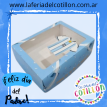 Caja Con Visor Camiseta Argentina Dia del Padre (18x23x8cm)