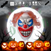 Careta Payaso Terror  con Pelo x 1 u.