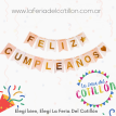 Banderín  Feliz Cumple Diseños Tonos Rosa  x 1 u.
