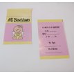 Invitaciones Mi Bautismo Angelito Rosa y Amarillo x10