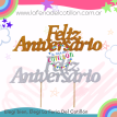 Adorno Topper Pinche Gibre Feliz Aniversario x 1 u.